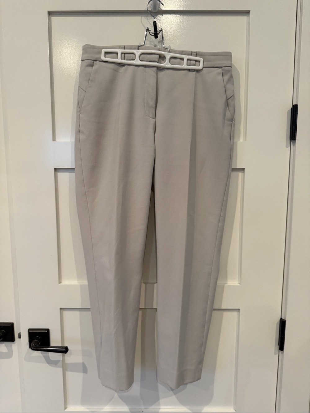 White House Black Market Light Gray Tailored Trousers